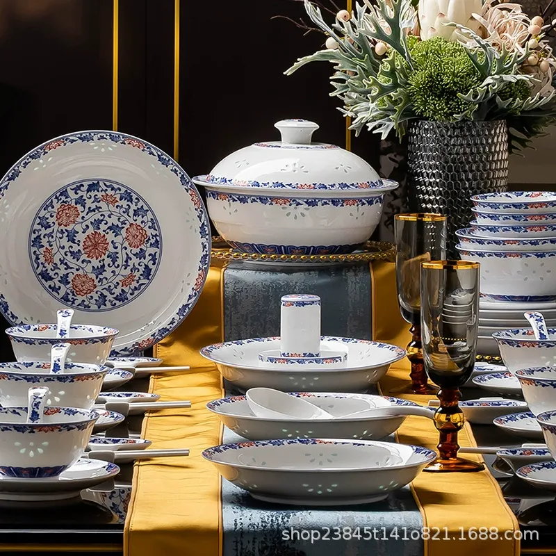 Porcelain Dinnerware Set tableware view 2