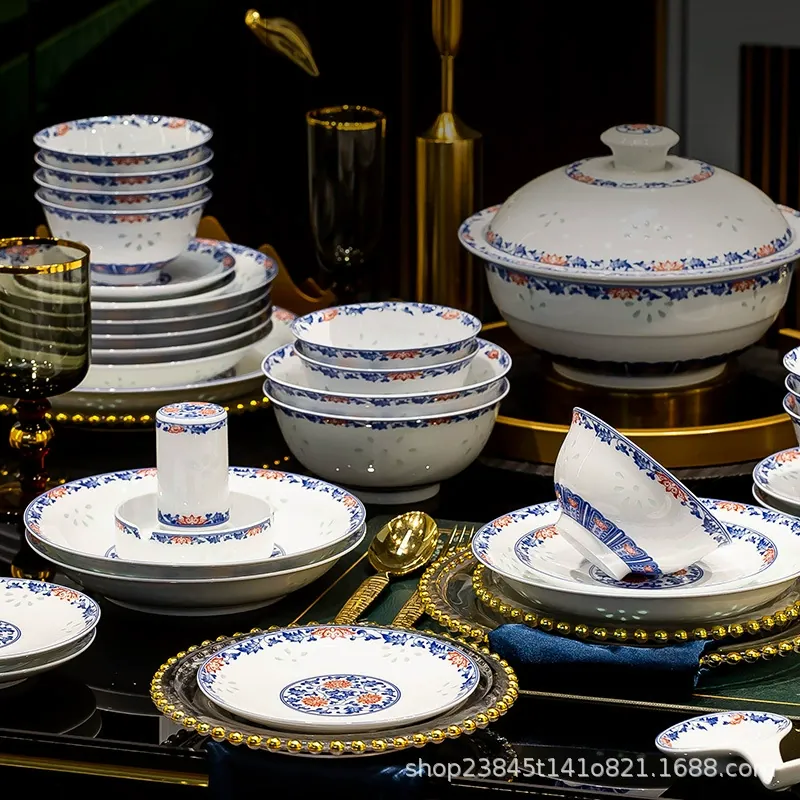 Porcelain Dinnerware Set tableware view 3