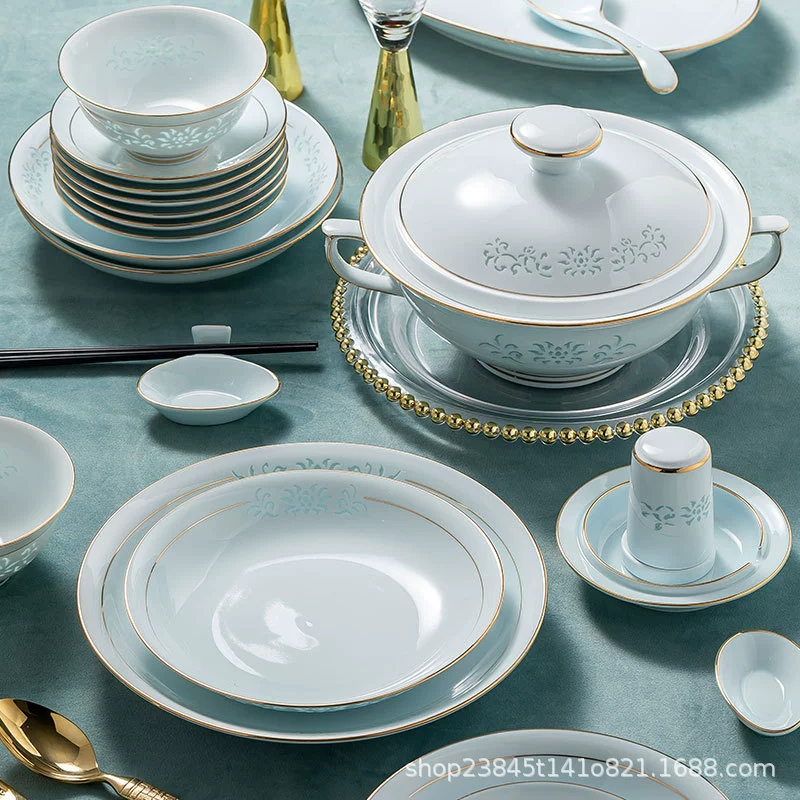 Porcelain Dinnerware Set tableware view 3