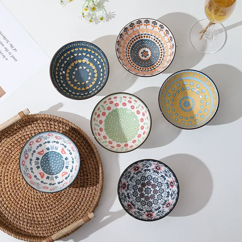 Set de vajilla de cerámica impresa tableware view 3