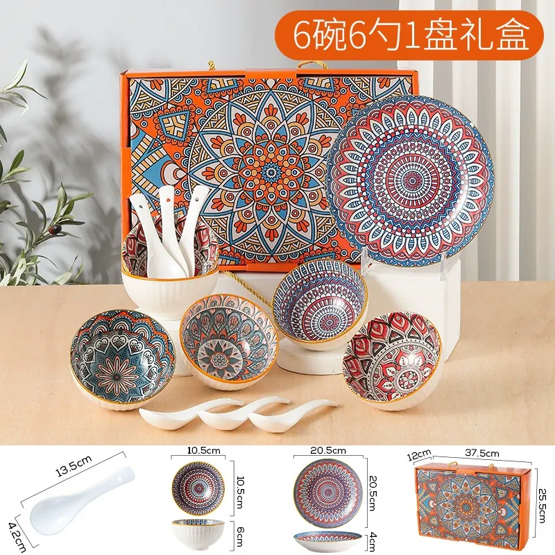 طقم أواني خزفية بوهيمي tableware view 11