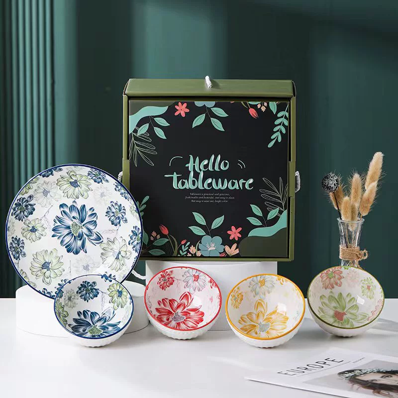Японский набор керамической посуды tableware view 9