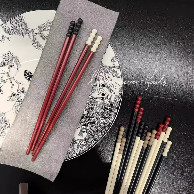 Palillos de aleación diseño minimalista tableware view 5