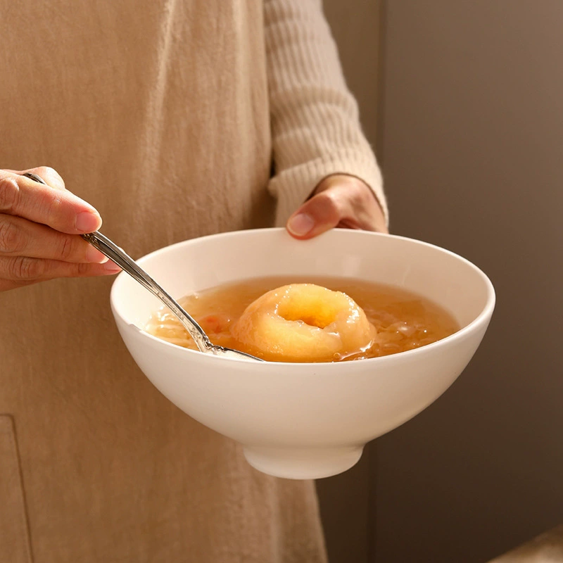 넓은 테두리 세라믹 국수 그릇 tableware view 2