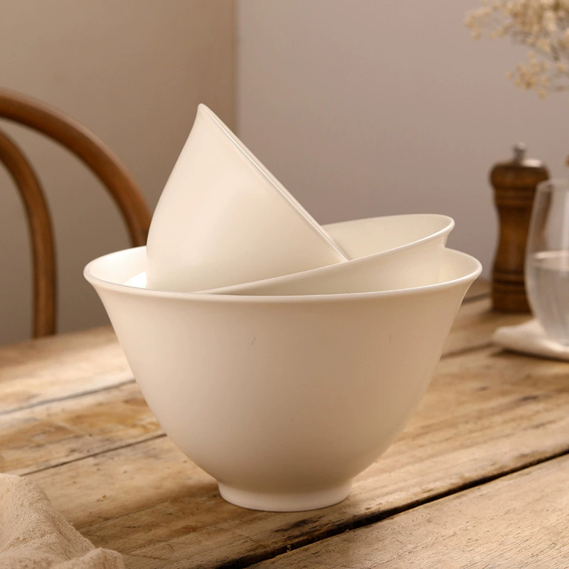 넓은 테두리 세라믹 국수 그릇 tableware view 4