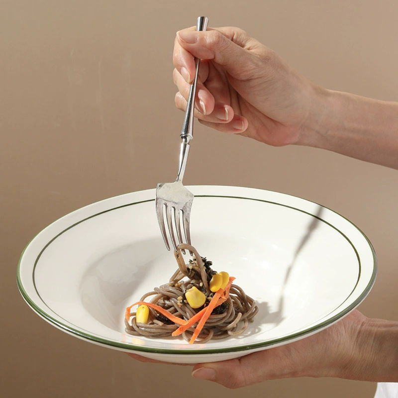 Vajilla de cerámica con cuencos de sopa tableware view 4
