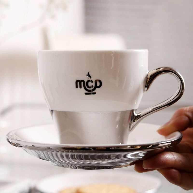 Service tasse à café et soucoupe céramique tableware view 3