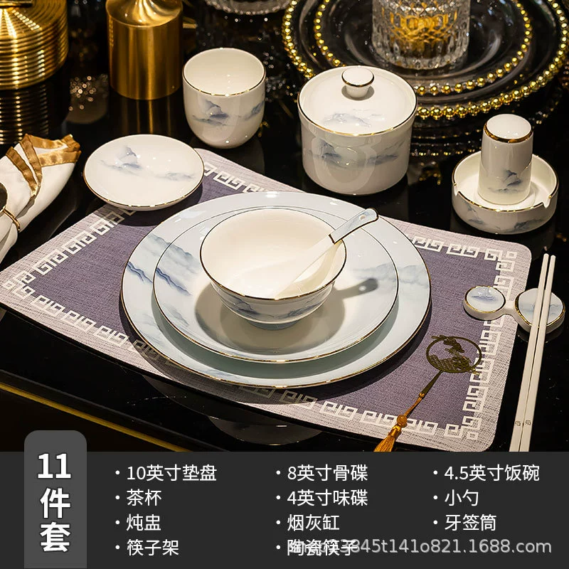 Bone China Dinnerware Set tableware view 11