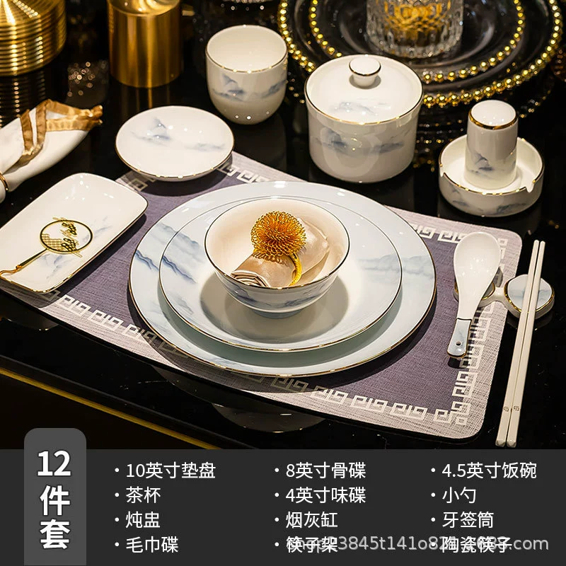 Bone China Dinnerware Set tableware view 12