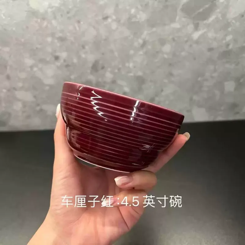 طقم وعاء وطبق من البورسلين بنقش خيطي tableware view 6