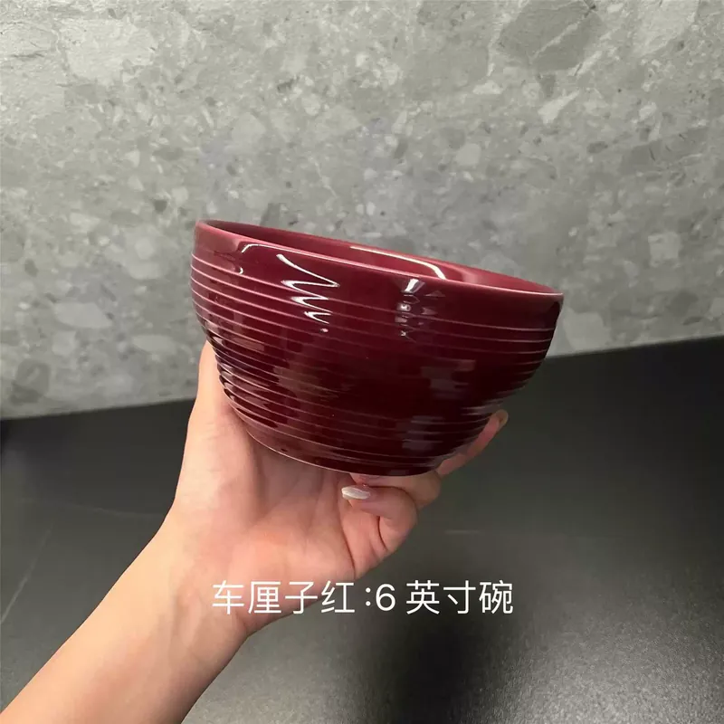 طقم وعاء وطبق من البورسلين بنقش خيطي tableware view 8
