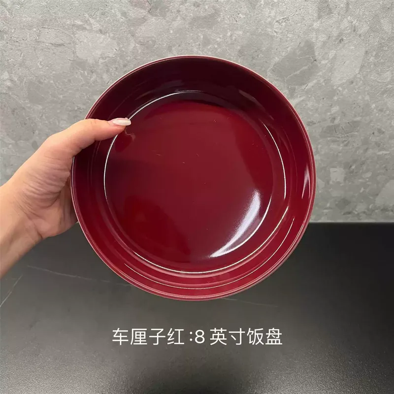 طقم وعاء وطبق من البورسلين بنقش خيطي tableware view 12