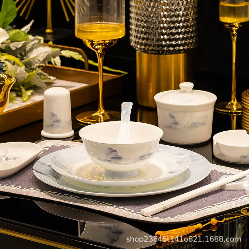 Bone China Dinnerware Set tableware view 2
