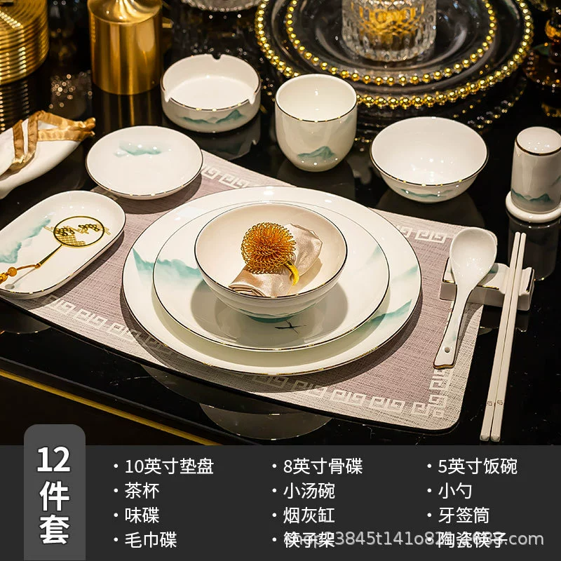 Bone China Dinnerware Set tableware view 12