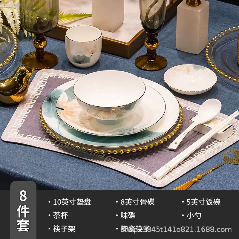 Juego de vajilla de porcelana de hueso tableware view 8