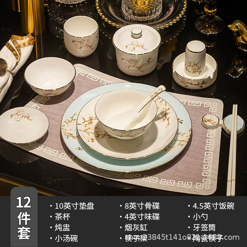 Bone China Dinnerware Set tableware view 12