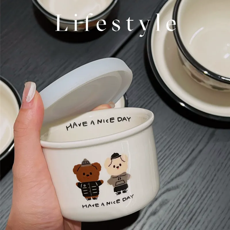 도자기 식기 세트 강아지 디자인 tableware view 4