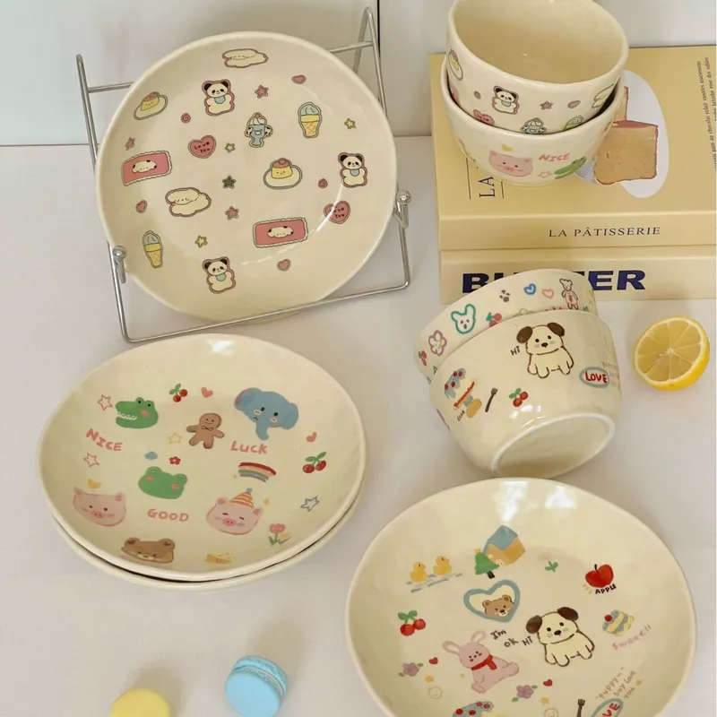 Cartoon Rice Bowl tableware view 3