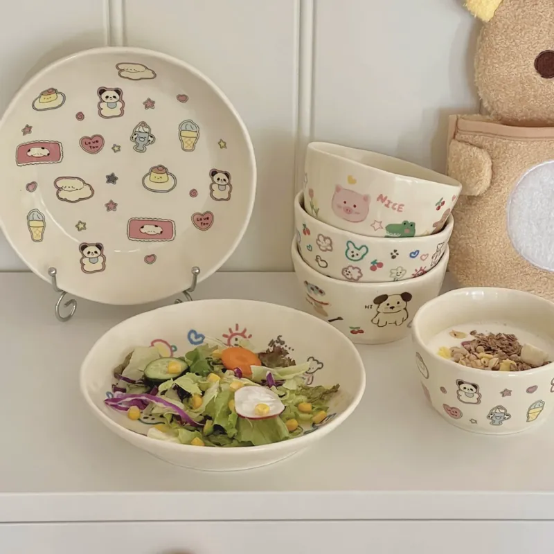 Cartoon Rice Bowl tableware view 4