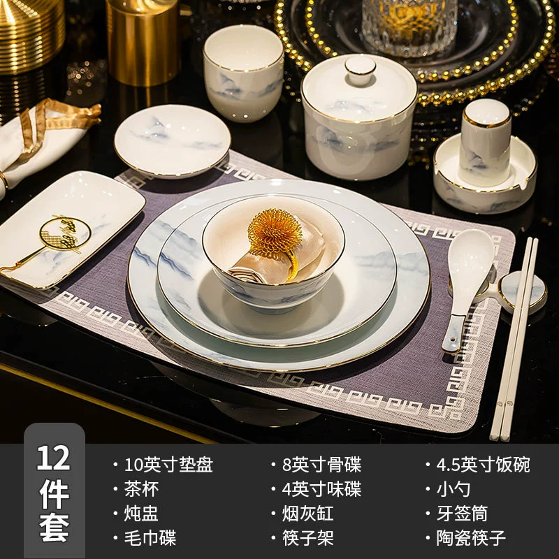 Bone China Dinnerware Set tableware view 12
