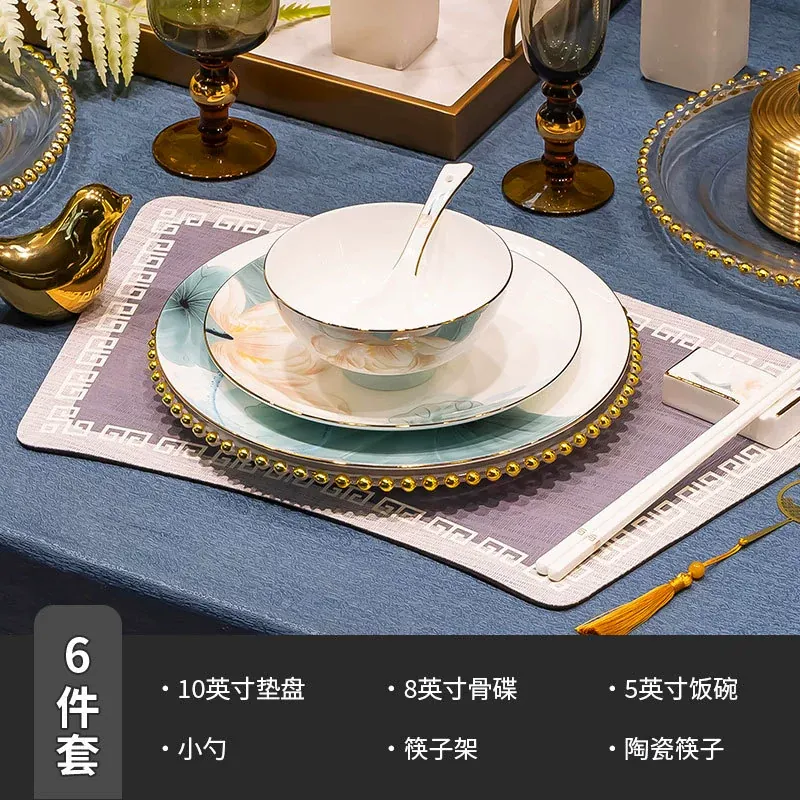 Service de vaisselle en porcelaine osseuse tableware view 6