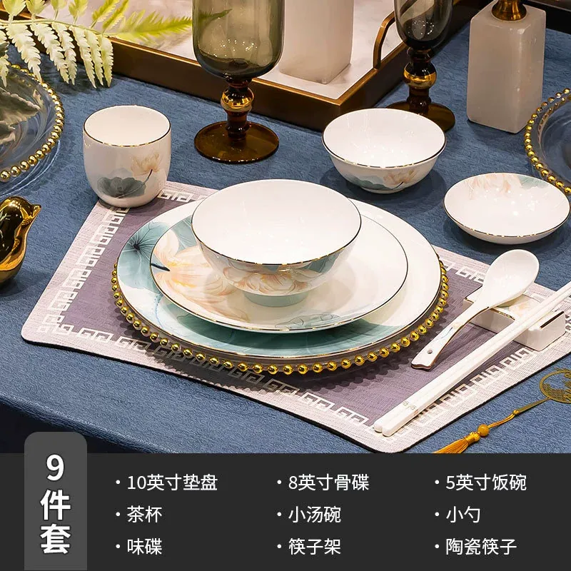 Service de vaisselle en porcelaine osseuse tableware view 9