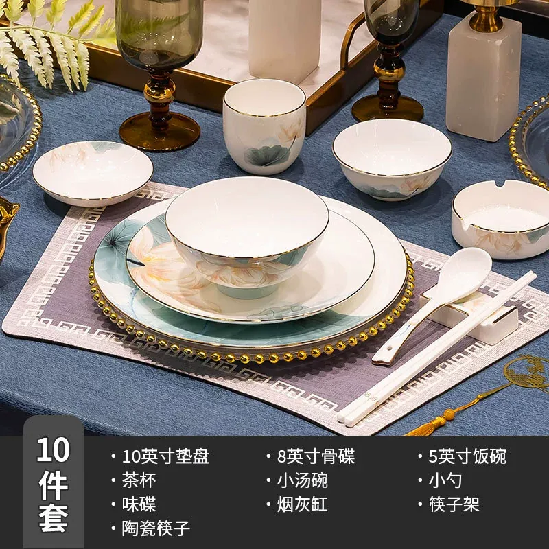 Service de vaisselle en porcelaine osseuse tableware view 10