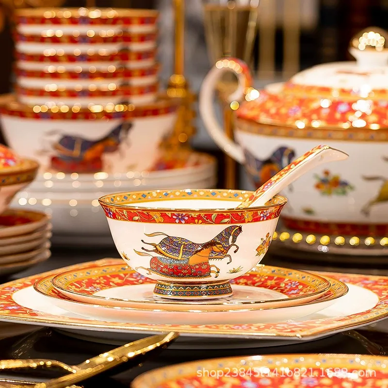 Bone China Dinnerware Set tableware view 4