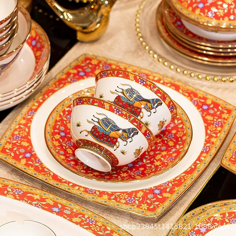 본차이나 높은 굽 볼 tableware view 3