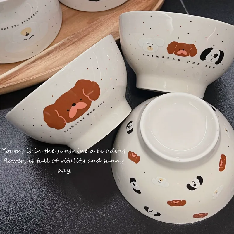 وعاء أرز عالي القاعدة من البورسلين tableware view 4
