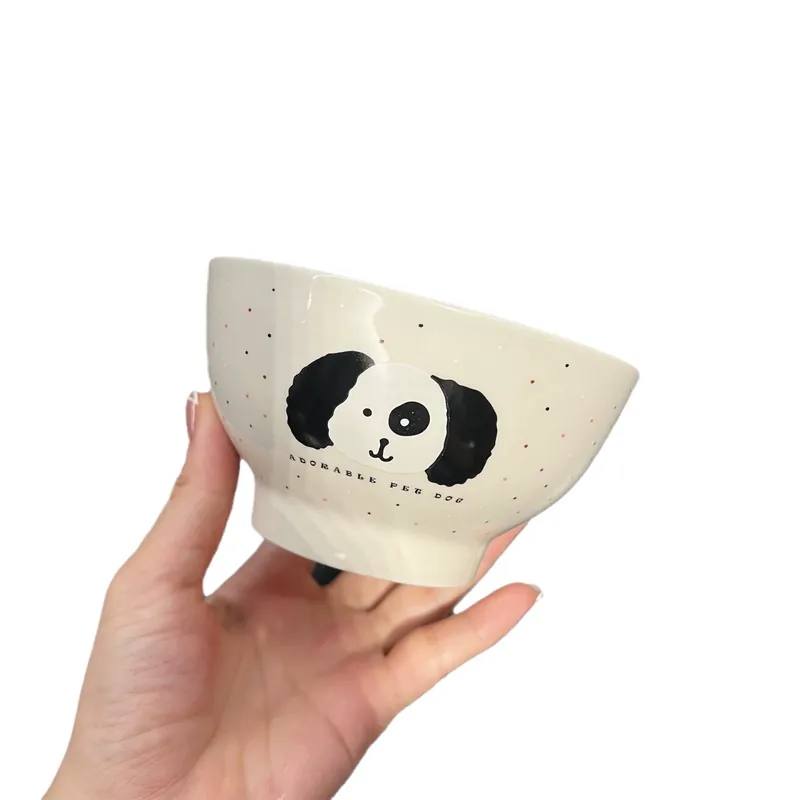 وعاء أرز عالي القاعدة من البورسلين tableware view 5