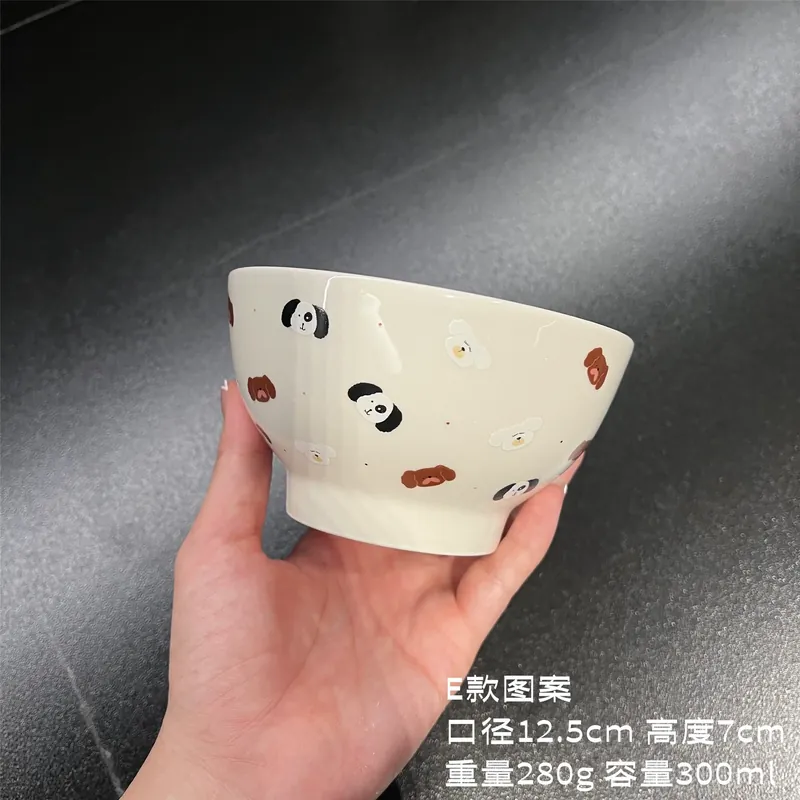 وعاء أرز عالي القاعدة من البورسلين tableware view 10