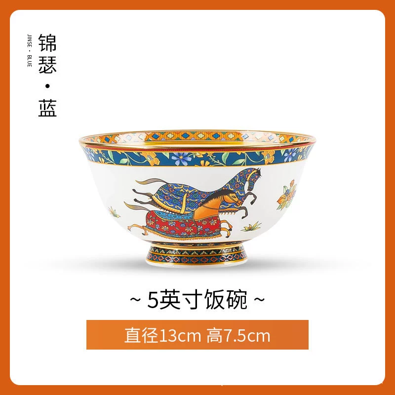 Tigela de pé alto de porcelana de osso tableware view 8