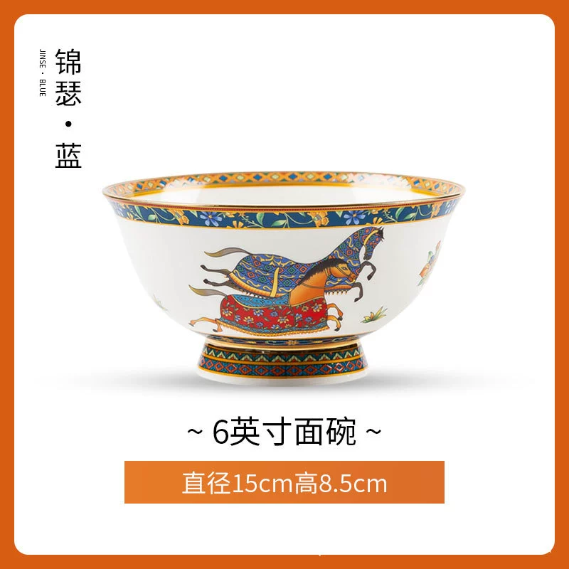 Tigela de pé alto de porcelana de osso tableware view 9