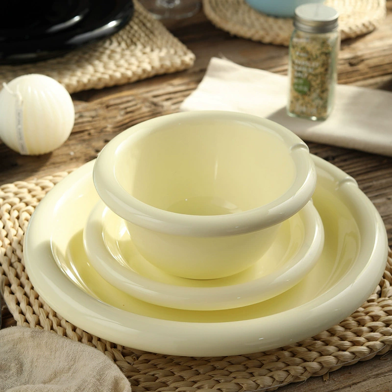Korean Cream Style Ceramic Dinnerware Set