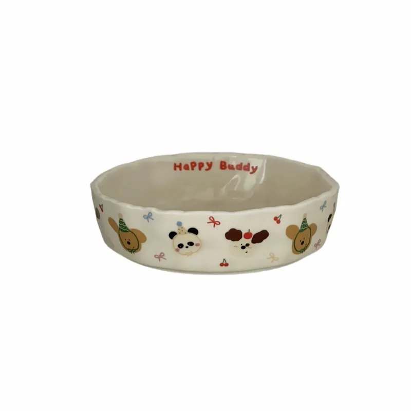 핸드페인팅 만화 플레이트 tableware view 5