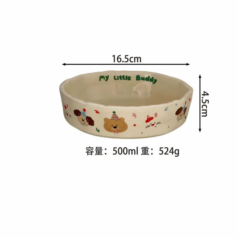 핸드페인팅 만화 플레이트 tableware view 6