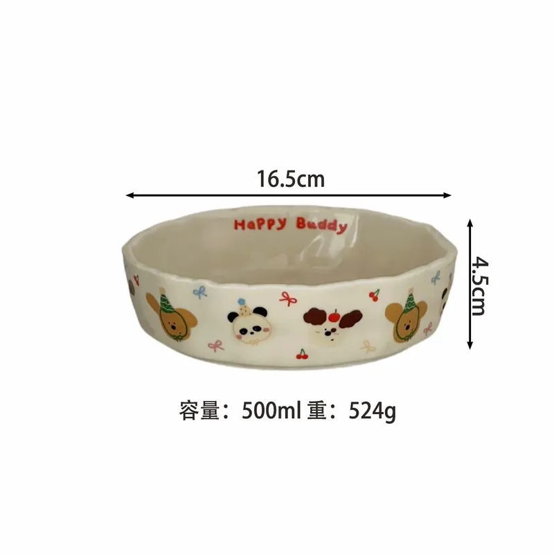 핸드페인팅 만화 플레이트 tableware view 7