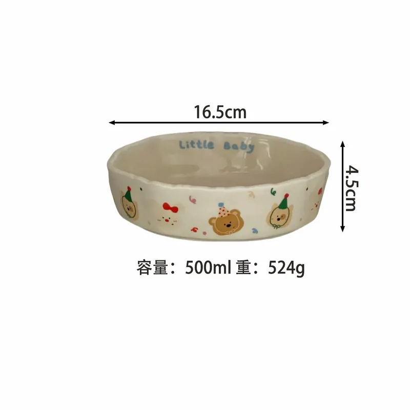 핸드페인팅 만화 플레이트 tableware view 8
