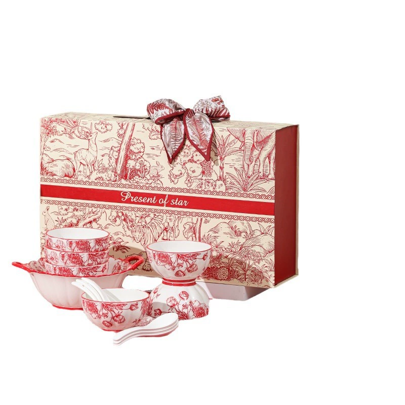 Red Rose Ceramic Tableware Set tableware view 5