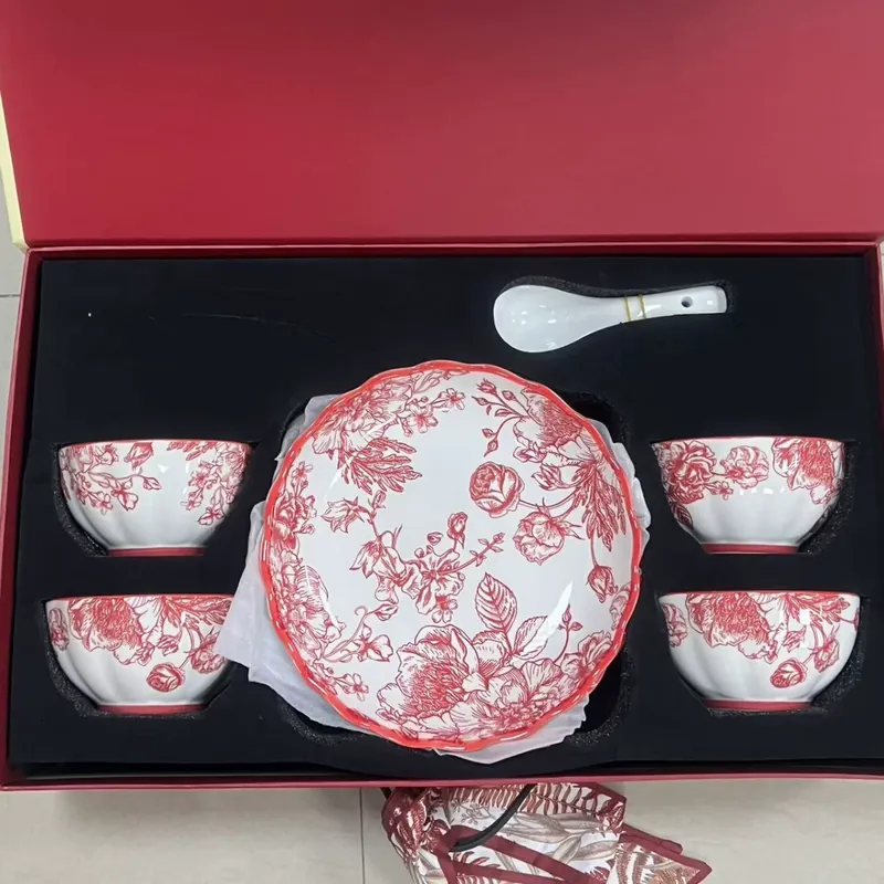 Red Rose Ceramic Tableware Set tableware view 12