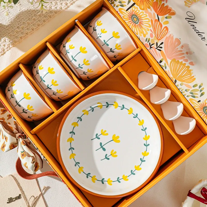 Service de vaisselle en céramique chrysanthème tableware