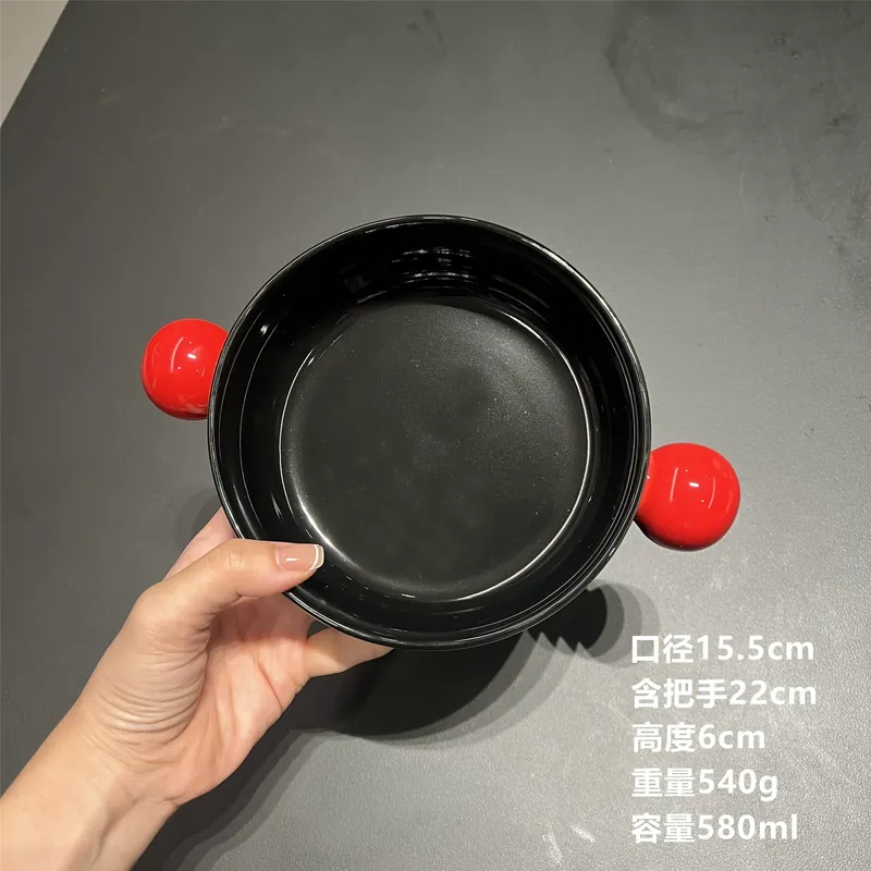 Керамическая салатница с ручкой tableware view 7