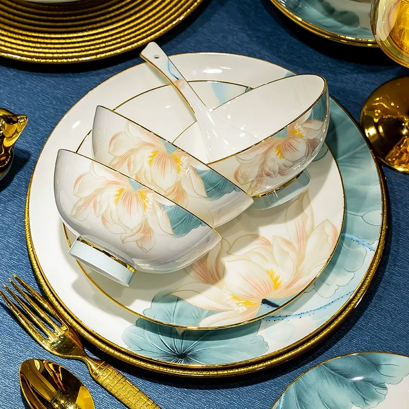 자기 높은 굽 볼 tableware view 2