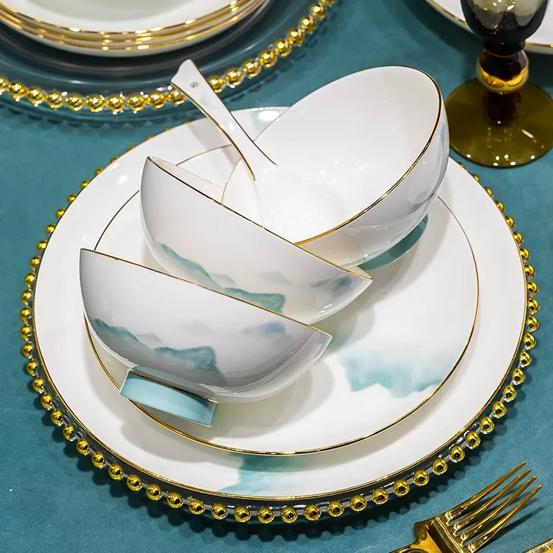 본차이나 높은 굽 볼 tableware view 2