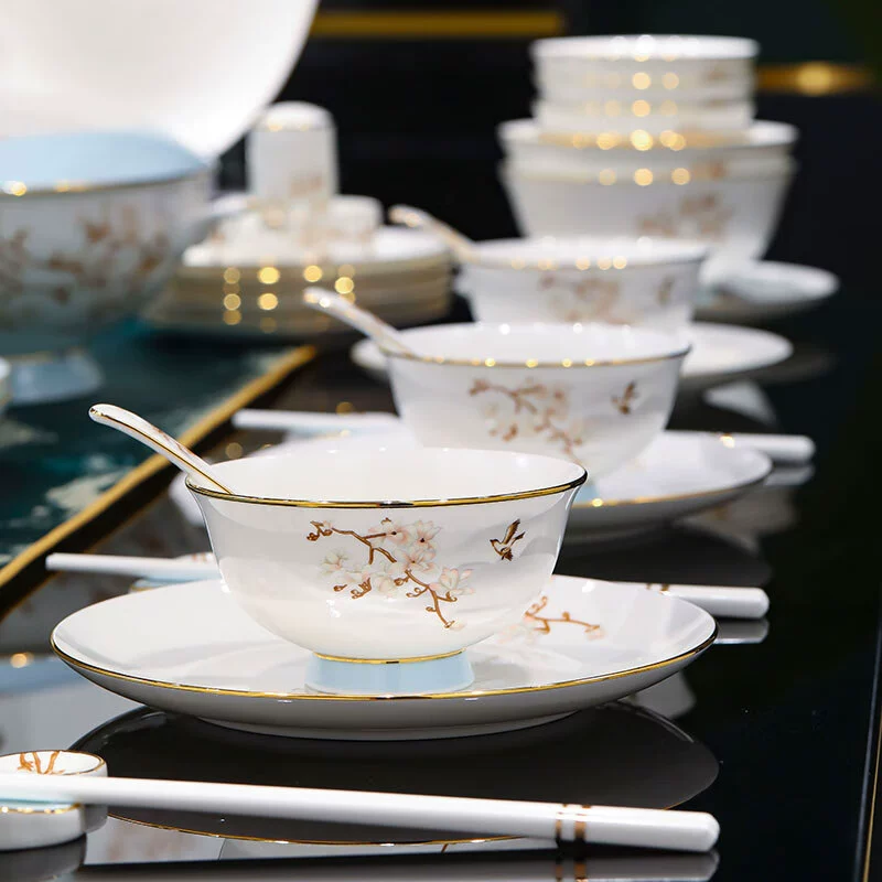 본차이나 높은 굽 볼 tableware view 3