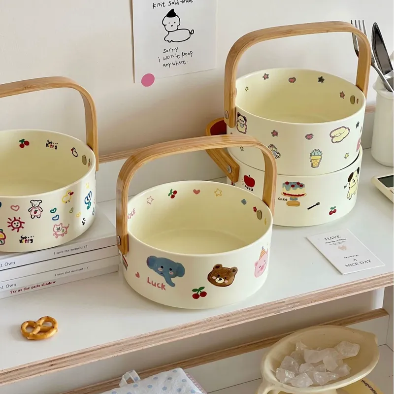 Panier à fruits cartoon tableware view 4