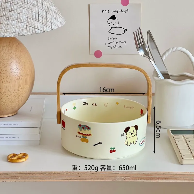 Panier à fruits cartoon tableware view 6