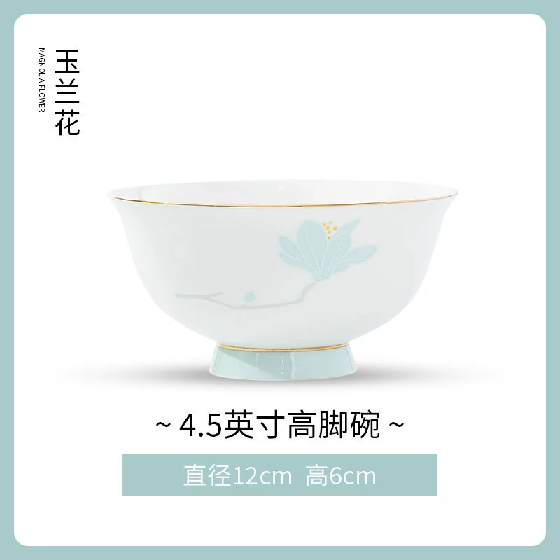 Bone China High-Footed Bowl tableware view 6