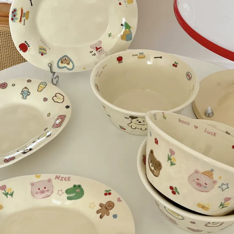 وعاء حيوان كرتوني tableware view 2